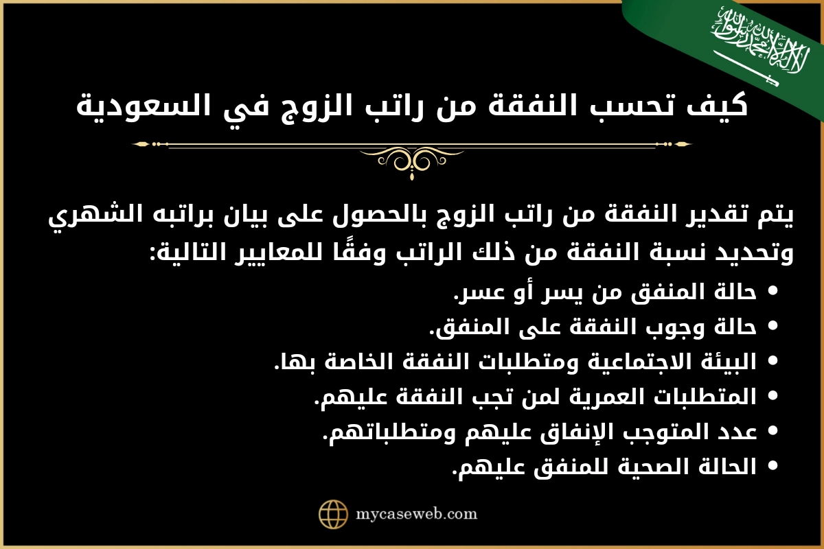 كيف تحسب النفقة من راتب الزوج في السعودية 2 كيف تحسب النفقة من راتب الزوج في السعودية