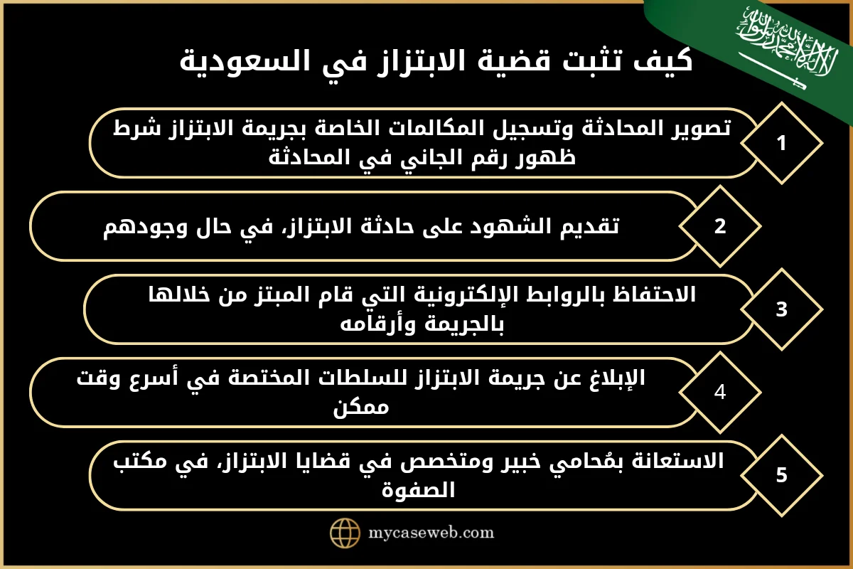 كيف تثبت قضية الابتزاز في السعودية