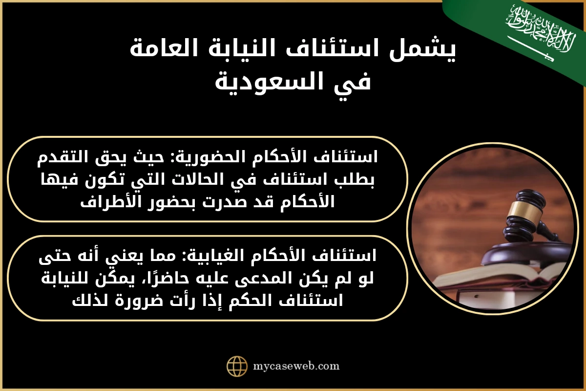 استئناف الحكم من طرف النيابة العامة فى السعودية