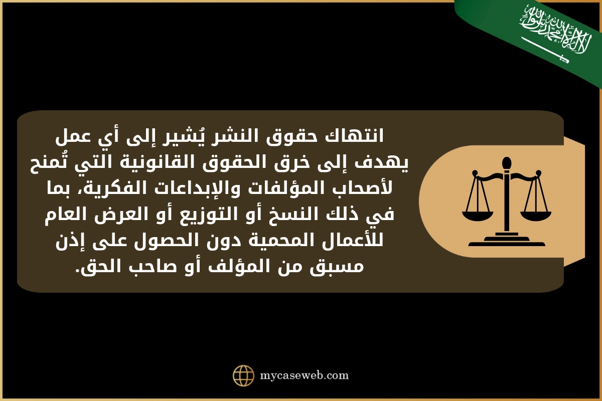 عقوبة انتهاك حقوق النشر في السعودية